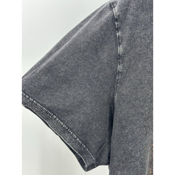 INC international Concept Graphic Tiger V-neck Shirt XL Washed Black (X7) - Picture 5 of 7